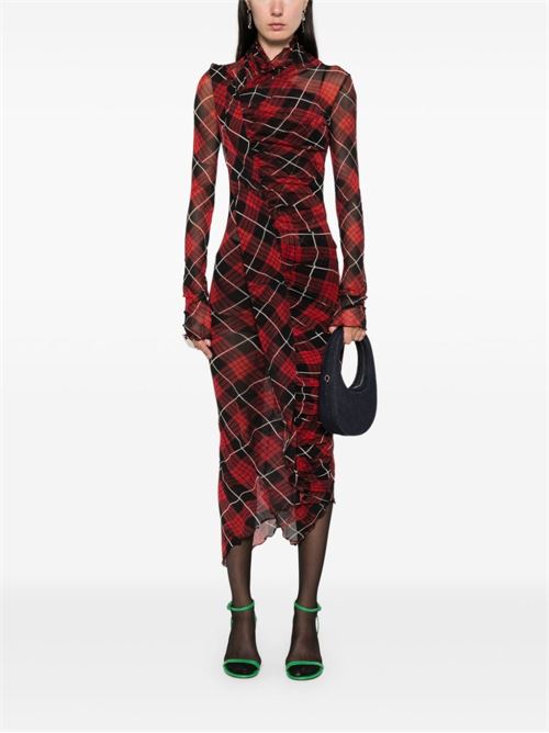 Tartan midi dress JEAN PAUL GAULTIER | 2431FRO230T568300001